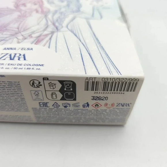 ZARA Disney Frozen II Anna & Elsa Zara Body Glitter / Eau De Cologne Set READ ME - Picture 2 of 5